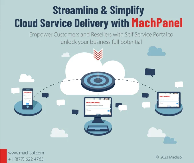 MachPanel is all-in-one provisioning and end to end business automation solution that address all the challenges you may face as service provider, MSP, Enterprises and Microsoft CSPs.  It simplifies your experience for Selling, Billing and provisioning for Microsoft 365, Azure, Exchange, Skype for Business, SharePoint, Hyper-V, Dynamics 365, Windows Work Folders, Remote Desktop Services and Windows Web Hosting.