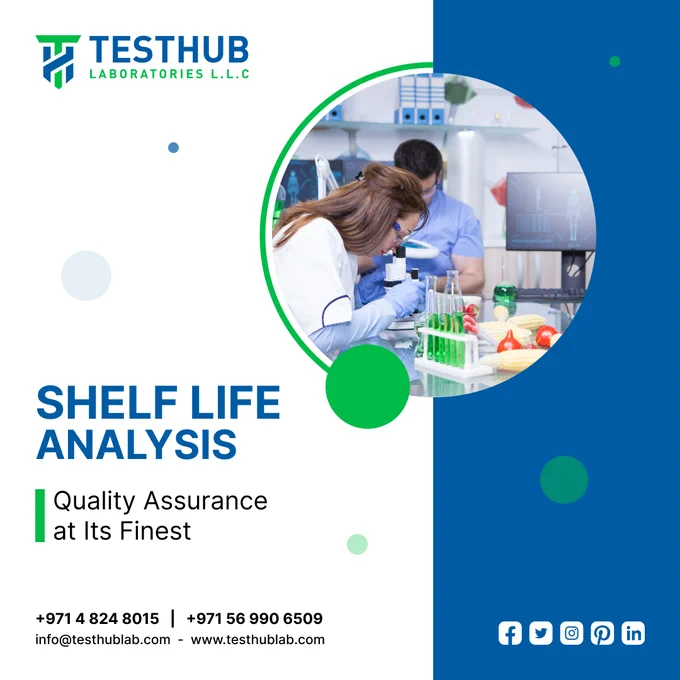 📦🔬 𝐀𝐜𝐜𝐮𝐫𝐚𝐭𝐞 𝐒𝐡𝐞𝐥𝐟-𝐋𝐢𝐟𝐞 𝐓𝐞𝐬𝐭𝐢𝐧𝐠 𝐢𝐧 𝐔𝐀𝐄 𝐛𝐲 𝐓𝐞𝐬𝐭𝐡𝐮𝐛 𝐋𝐚𝐛𝐨𝐫𝐚𝐭𝐨𝐫𝐢𝐞𝐬 𝐔𝐀𝐄 🌍💼

Are you in the food industry and looking to ensure the quality and longevity of your products? Look no further than Test Hub Laboratories in the UAE! 🥐🥦

🔬 𝐀𝐜𝐜𝐮𝐫𝐚𝐭𝐞 𝐓𝐞𝐬𝐭𝐢𝐧𝐠 𝐟𝐨𝐫 𝐏𝐫𝐨𝐝𝐮𝐜𝐭 𝐏𝐞𝐫𝐟𝐨𝐫𝐦𝐚𝐧𝐜𝐞 𝐎𝐯𝐞𝐫 𝐓𝐢𝐦𝐞
With Test Hub's Shelf-Life Testing in UAE, you can confidently understand how your food products perform over time. Our high-quality and accurate testing methods provide valuable insights into shelf-life, helping you maintain product freshness and safety. 📈✨

💼 𝐒𝐭𝐚𝐲 𝐀𝐡𝐞𝐚𝐝 𝐨𝐟 𝐭𝐡𝐞 𝐂𝐨𝐦𝐩𝐞𝐭𝐢𝐭𝐢𝐨𝐧
In today's competitive market, staying ahead is crucial. Test Hub's Shelf-Life Testing UAE empowers you to optimize your product's shelf-life, giving you a competitive edge. Increase customer satisfaction and loyalty by delivering consistently fresh and reliable products. 🏆💪