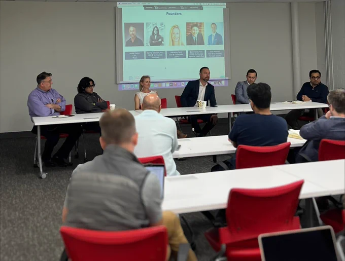 Melax Tech, now part of IMO's CEO Andre Pontin, was recently invited to speak on the guest panel for the TMC UK BioBridge.

"Thanks to the TMCx team for organizing a highly informative and thought-provoking discussion. It is remarkable to witness the UK’s recent surge in generating cutting-edge ideas. Kudos to TMC for its commendable efforts in advancing healthcare innovation in the US" said Andre Pontin.

This exciting partnership between Texas Medical Center and Innovate UK is designed to bring 16 UK-based life science companies to Houston for a unique 6-month accelerator program to help them explore opportunities in the US market.
