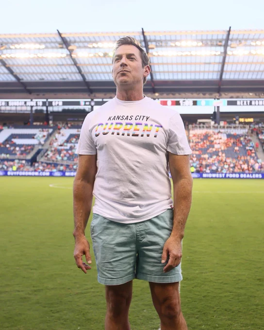 Brad Ordo, Jewish Family Services volunteer, being honored as our Midwest Ford Hometown Hero at Wednesday’s match.