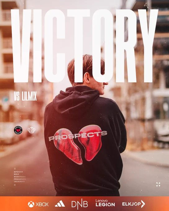 A result poster which says that we secured victory over Lilmix.