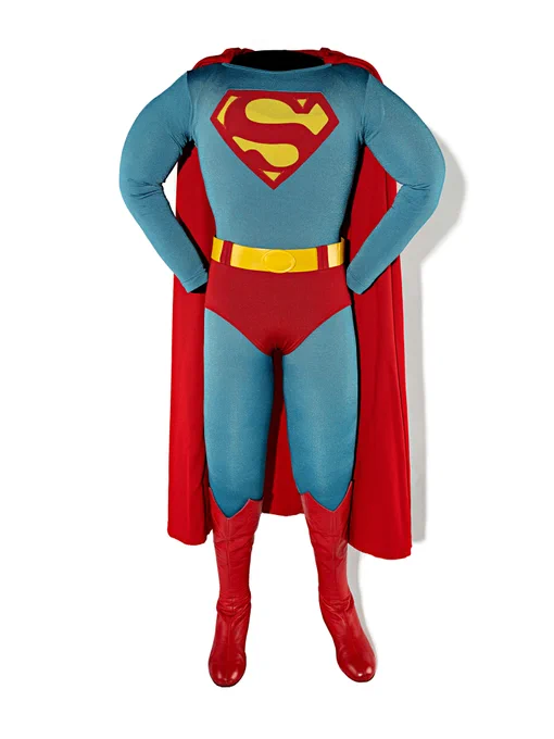 Costume worn by Christopher Reeve as Superman in the movie Superman IV: The Quest for Peace.