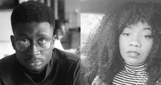 A photograph of Feranmi Ariyo (left) and of Gracia "Cianga" Mwamba (right). 