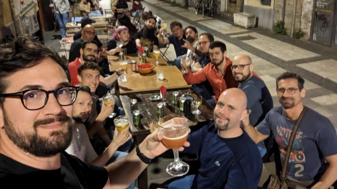 Gruppo Python Pescara in birreria