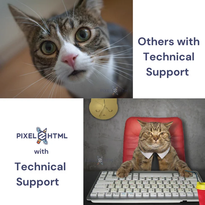 Pixel2HTML is the best web development agency who provides world class Technical Support.