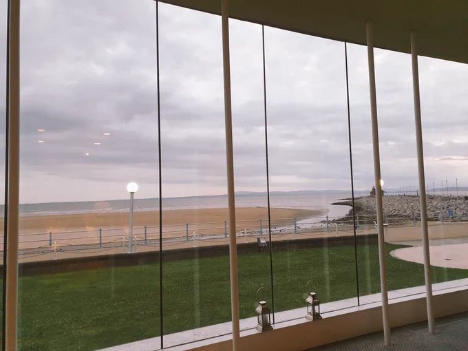 Photo looking out to sea at The Midland Hotel. 