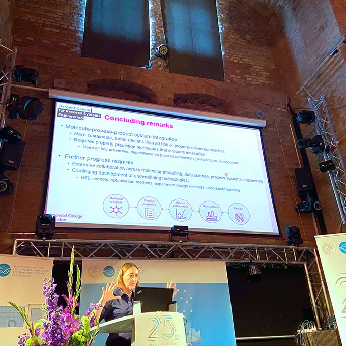 Claire Adjiman, Imperial College London, at the Symposium 25 years MPI Magdeburg · photo by Eva E. Wille