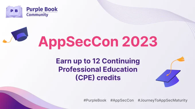 Earn CPE credits at AppSecCon 2023
