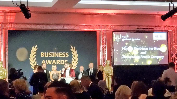 Moxy Hotels Slough win Most Promising New Business Award at Thames Valley Chamber Awards