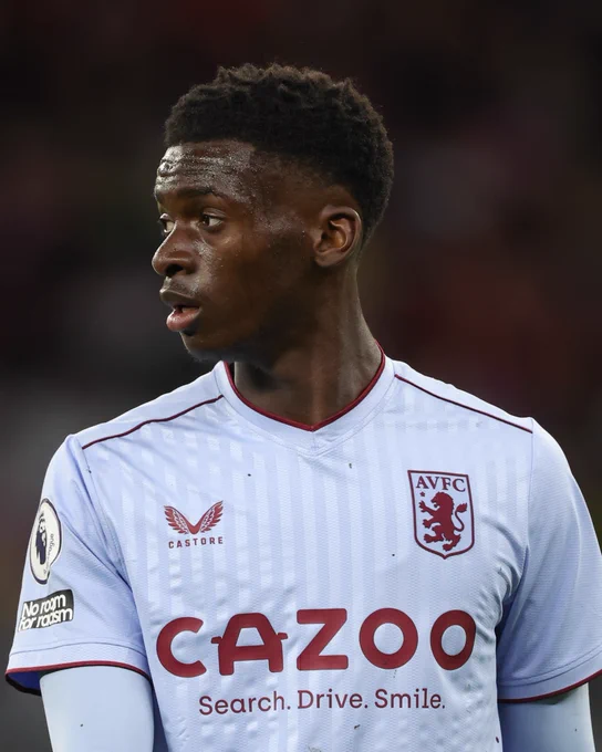 An image of Tim Iroegbunam in action for Aston Villa. 