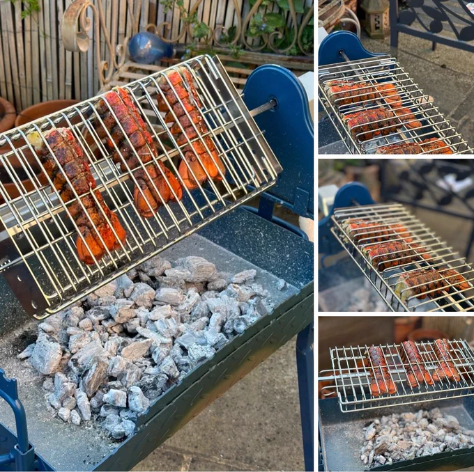 Lobster 🦞 tails cooked on the Cyprus BBQ 🔥🔥
