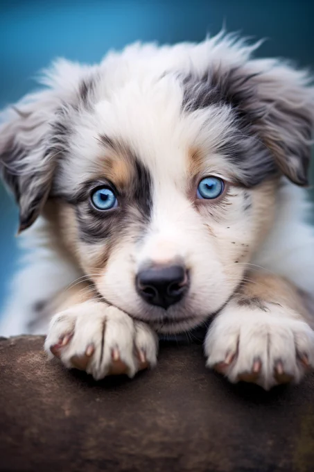 A closeup of a cute puppy, blue soft focus background, photograph --ar 2:3

Custom-Zoom:   On an inflatable liferaft, arctic ocean --ar 3:2 --zoom 2