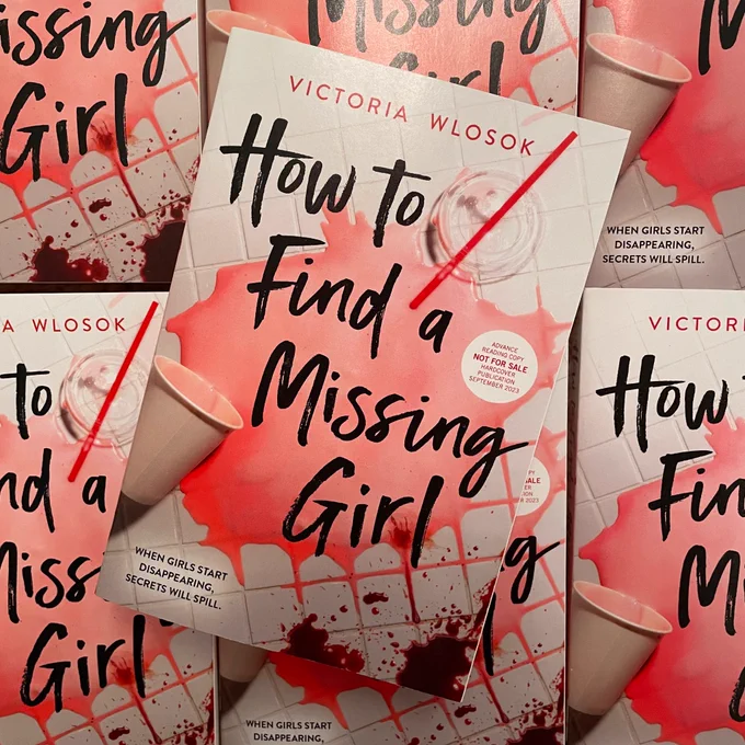 a front-facing stack of advance reader copies of how to find a missing girl