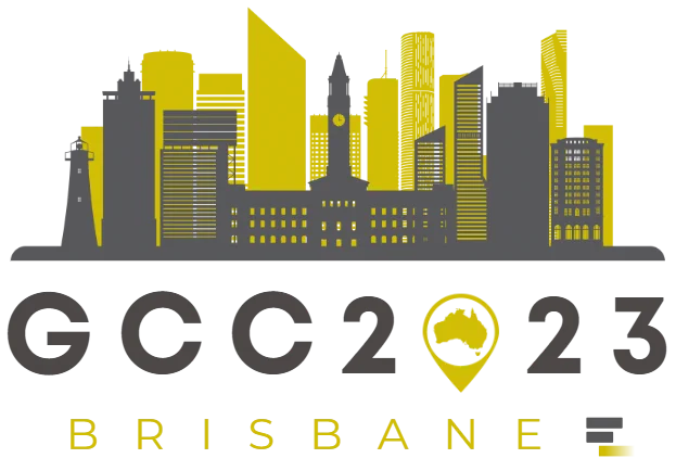 Logo for the Galaxy Community Conference that is now on in Brisbane