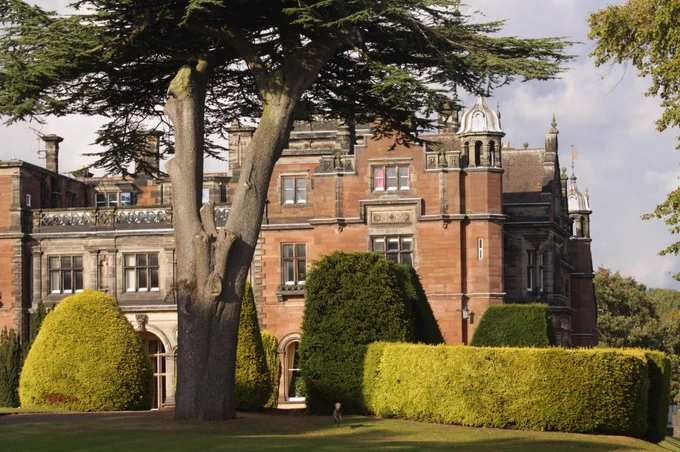 Photo of Keele Hall, in the heart of the beautiful Keele University campus.