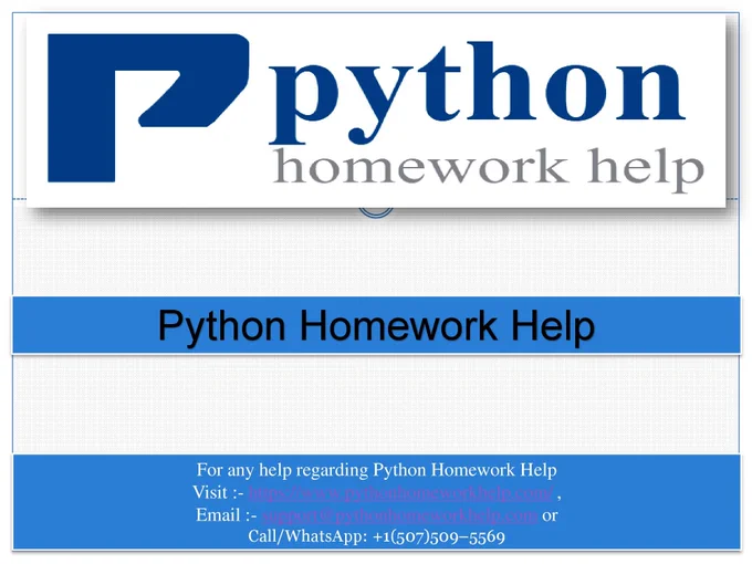 Python Homework Help