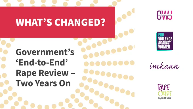 What’s Changed?
Government’s ‘End-to-End’ Rape Review - Two Years On
