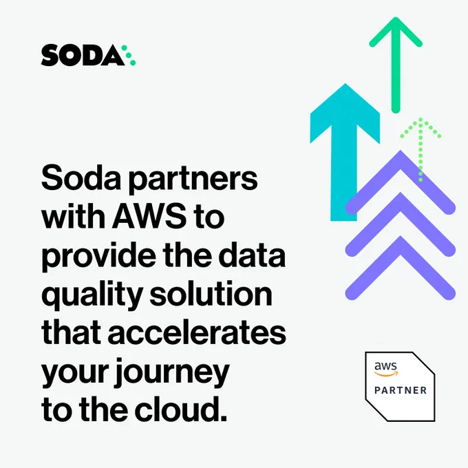 AWS and Soda join forces to offer our customers optimized cloud-native infrastructure, AWS Marketplace offerings, and free trials so that you can try before you buy.