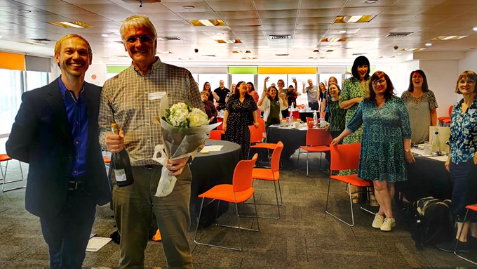 Pete Glover, David Wylie and AHP Careers Fellowship Fellows