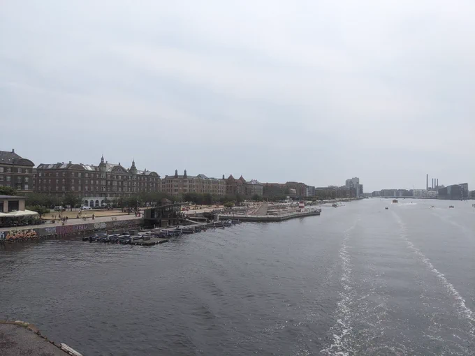 View of the Islands Brygge side of the Copenhagen canal