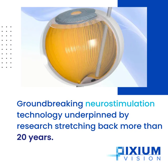 Pixium's technology is groundbreaking, but is underpinned by research stretching back more than 20 years. 👁️✨