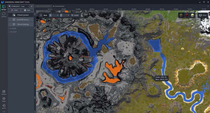 Universal Minecraft Tool chunk locator