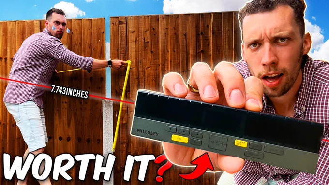 Sumeray Builds holding the Mileseey DP20 Pro Laser Distance Meter