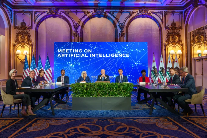 President Biden meets with experts on Artificial Intelligence.