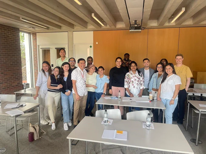 Dani with the students on the career day