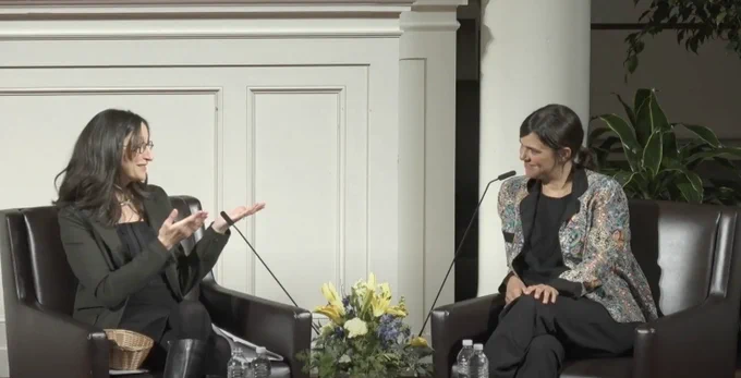 Jennifer Acker and Valeria Luiselli at LitFest 2023