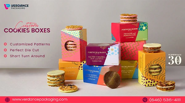 Is it true that you are looking for creative plan thoughts for your Cookie boxes? Custom cookies boxes Selling Cookies in enticing box packaging will allow you to leave an indelible impact on foodies' minds. We assist both large and small businesses by providing practical solutions. Aside from that, we use 100 percent recyclable materials to construct custom cookie boxes that match the high quality of the things inside. These high-quality boxes are immaculate to keep your chocolate chip wafers, and we make them fit as a fiddle and design.