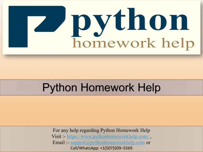 Python Homework Help