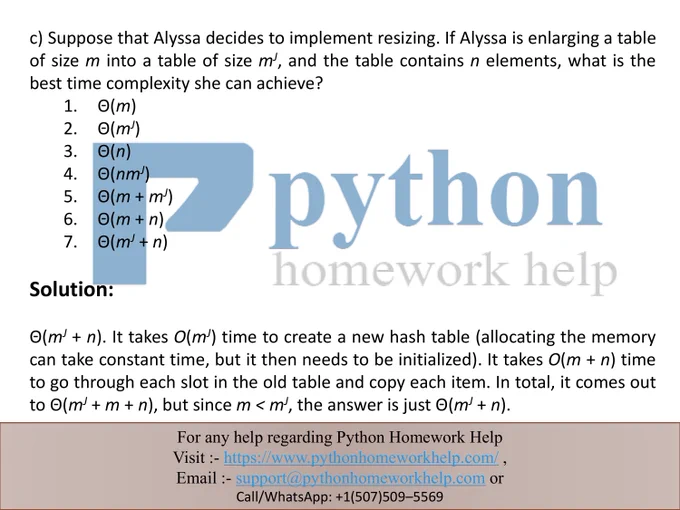 Python Homework Help