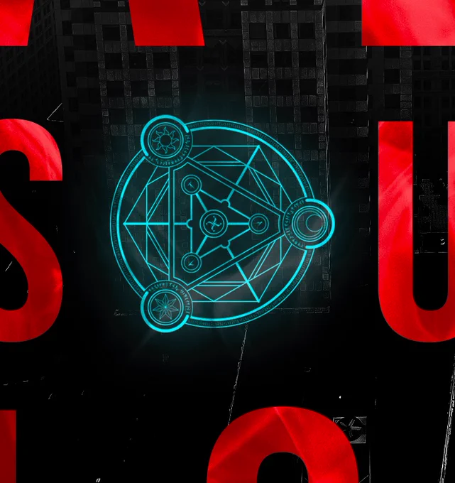 Magic circle in a crop of the book cover. 