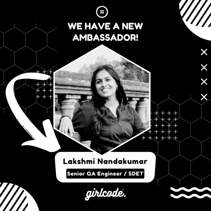 Lakshmi Nandakumar has joined our team! Lakshmi is now an Ambassador AND Mentor! 💯👏🙌❤️ 