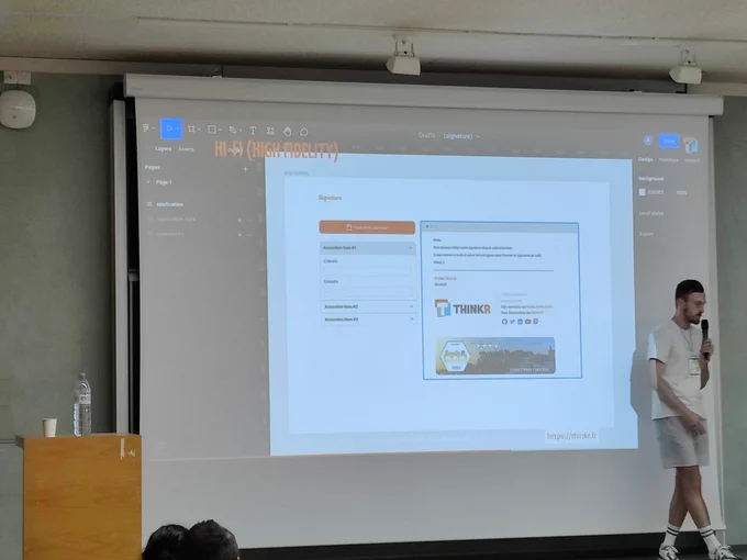 High fidelity application with Figma