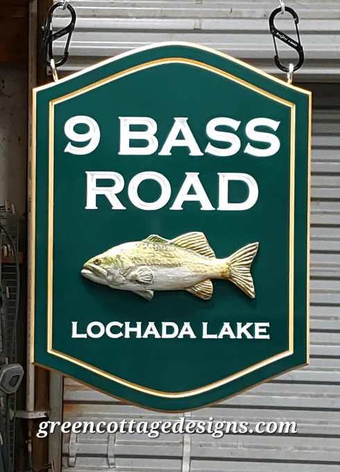 •¾" thick PVC All Weather Signs •Engraved, painted lettering •Hand painted engraved details! •Top grade "finish" coat! •Computer previews •Hanging or mounting sign •Waterproof sign

Find us at Etsy as green cottage design