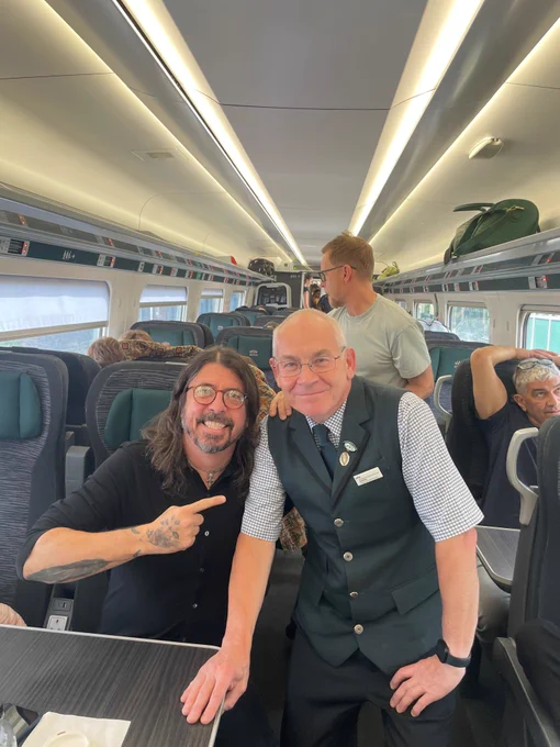 Dave Grohl on board a GWR service today
