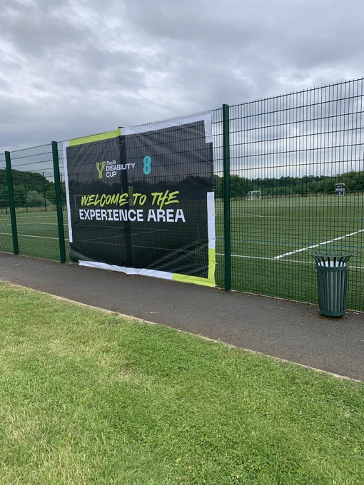 FA Disability Cup experience area branding