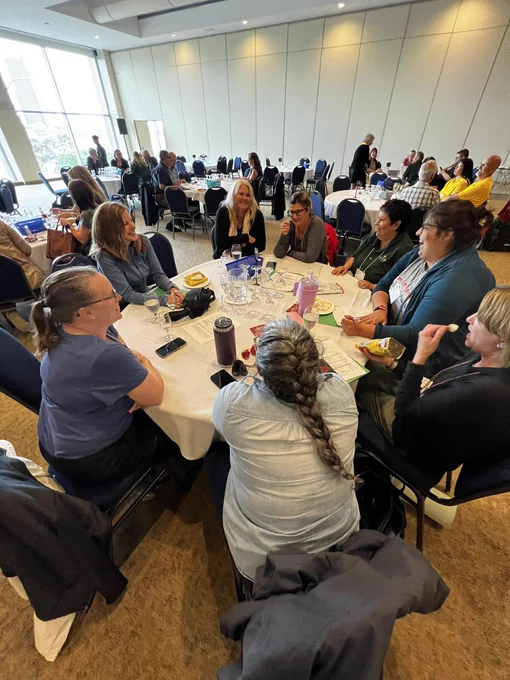 Educators attend a plenary session to reaffirm their passion for teaching.
