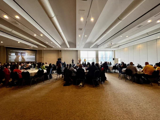 Educators attend a plenary session to reaffirm their passion for teaching.