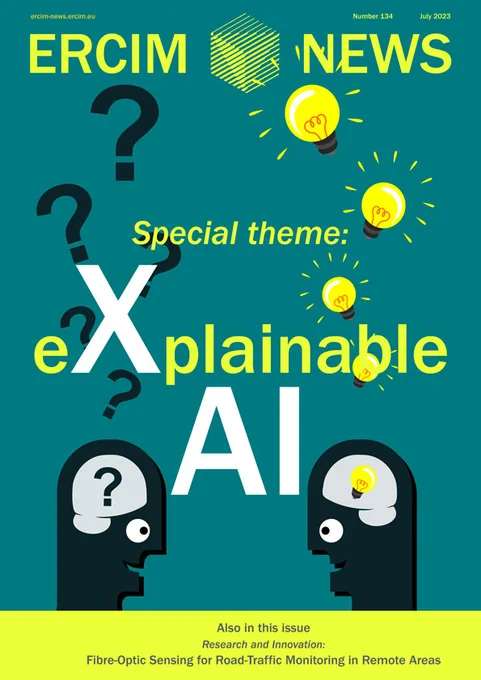ERCIM News 134 cover - special theme: Explainable AI