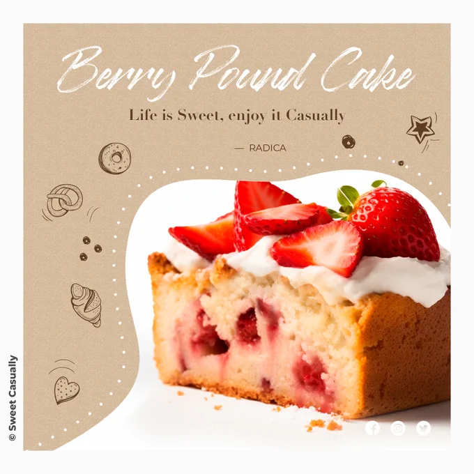Strawberry Pound Cake🍓🍰

Celebrating Canada Day with Ontario Strawberries🥂🇨🇦🎉🎊🍓🍓🍓