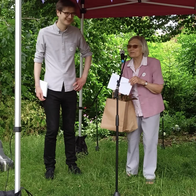 A photo of Tom Hunt and Veronica Hardstaff