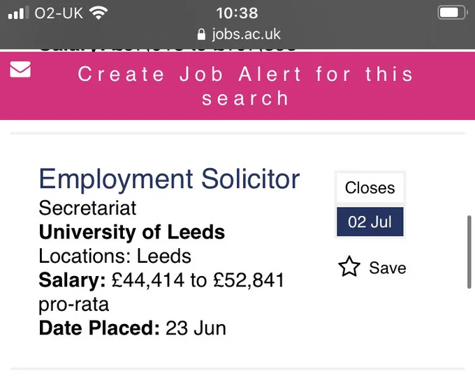 Employment solicitor at the university of Leeds.