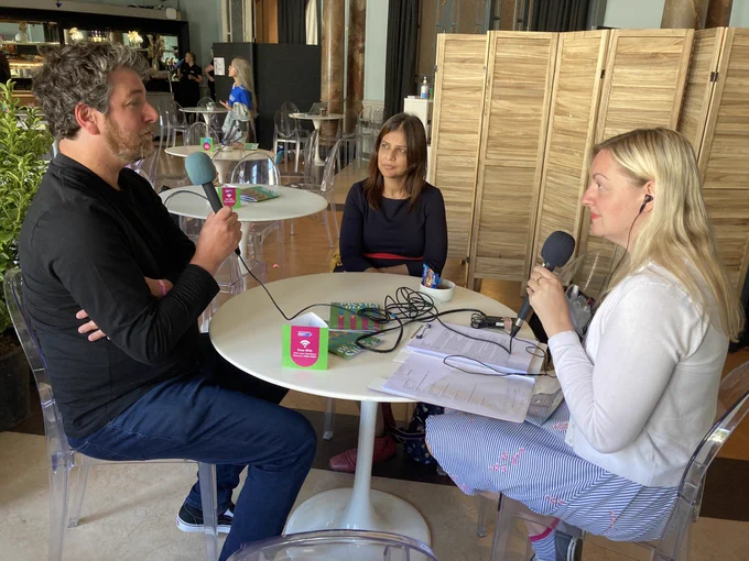 Jo interviews Tim and Priti