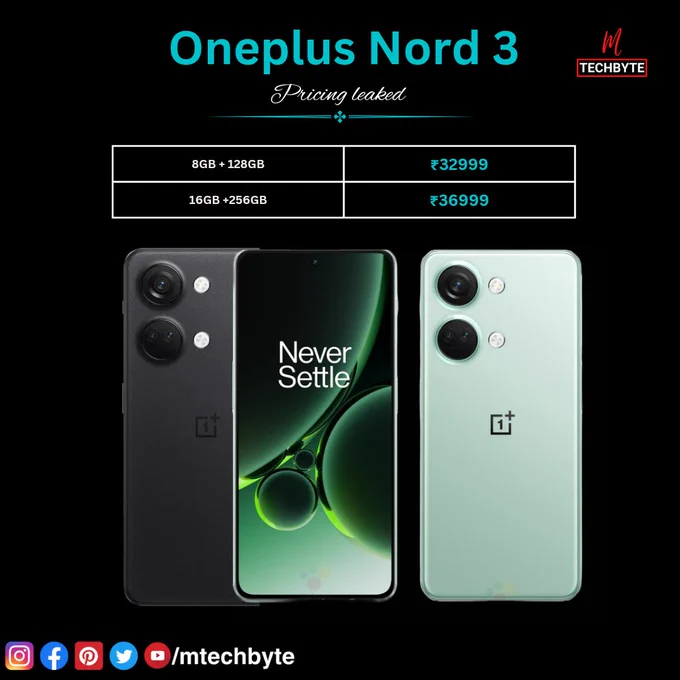 Oneplus Nord 3 Price 