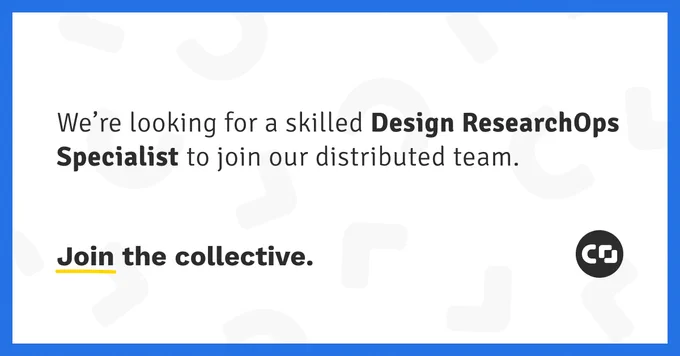 We're looking for a skilled Design ResearchOps Specialist to join our distributed team. Join the collective | Coforma