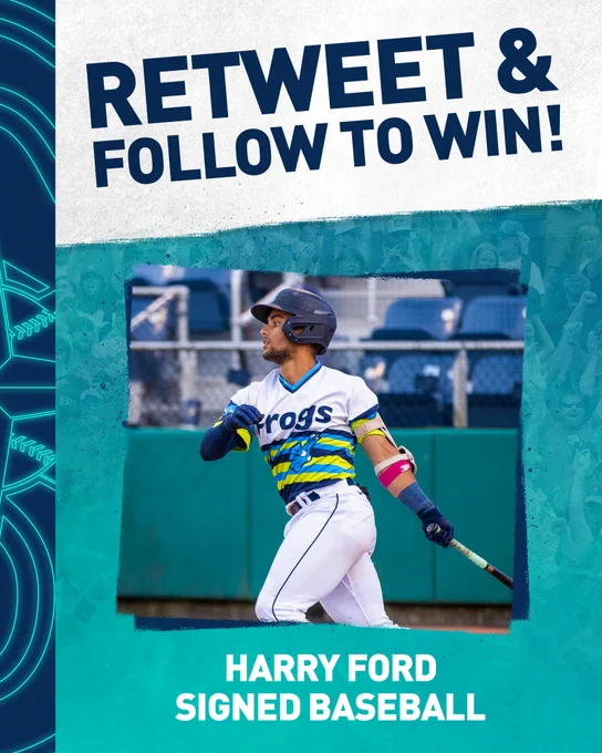 Retweet & Follow to win a Harry Ford Signed baseball