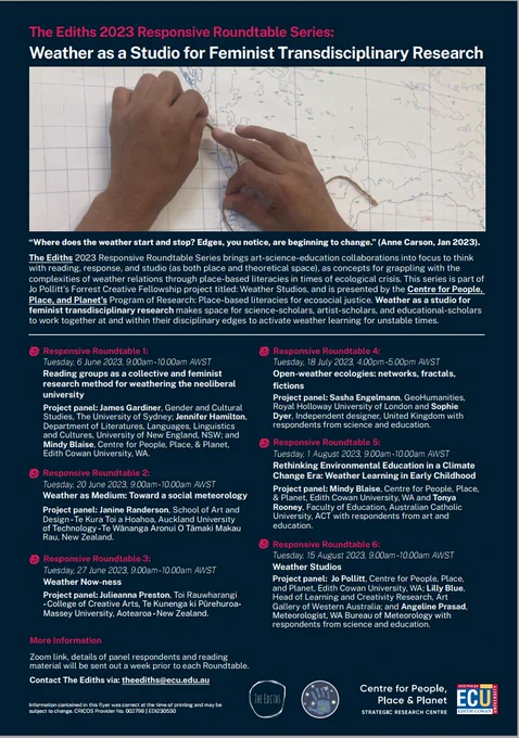 Photo of poster with the Responsive Roundtable Series 2023
